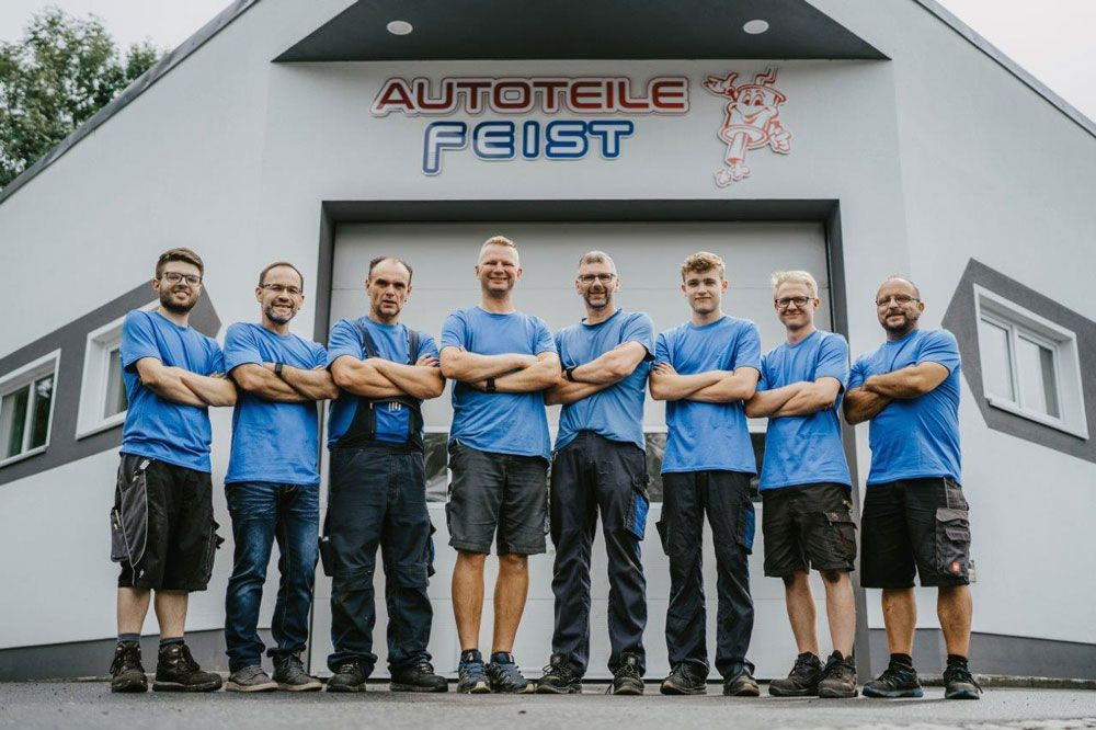 Team von Autoteile Feist aus Thum OT Herold im Erzgebirge