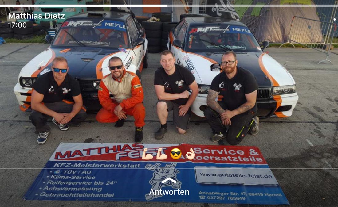 Sponsoring im Motorsport von Autoteile Feist aus Thum OT Herold im Erzgebirge