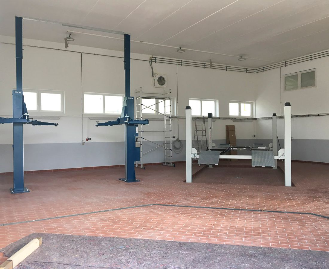 Hallenneubau von Autoteile Feist aus Thum OT Herold im Erzgebirge
